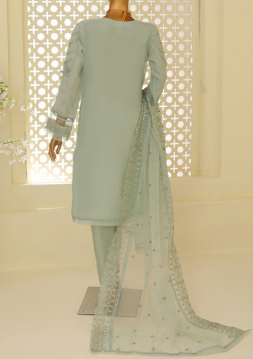 HZ Ready Made Embroidered Organza Formal Dress - db24514