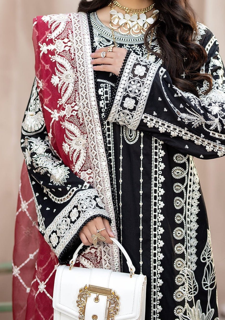 Imrozia Aafia Pakistani Luxury Lawn Dress - db25419