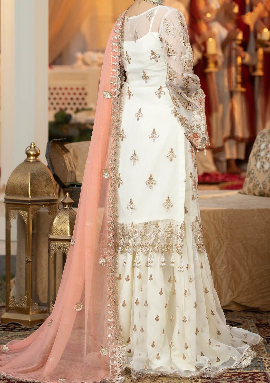 Imrozia Estelle Pakistani Luxury Organza Dress Imrozia Estelle Pakistani Luxury Organza Dress
