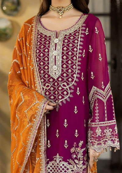 Imrozia Gloria Pakistani Luxury Chiffon Dress - db25224