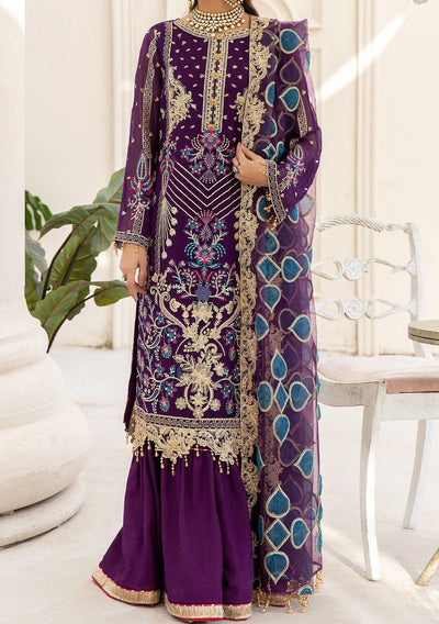 Imrozia Naqsh Pakistani Luxury Chiffon Dress - db23948