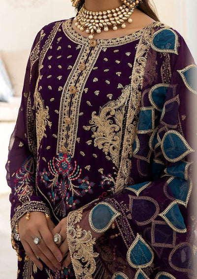 Imrozia Naqsh Pakistani Luxury Chiffon Dress - db23948