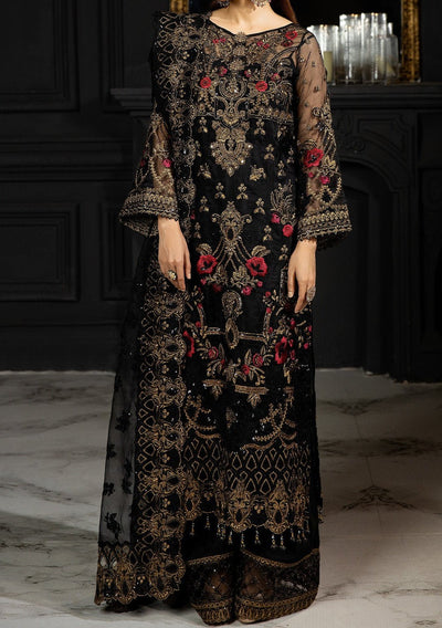 Imrozia Qaila Pakistani Luxury Organza Dress - db24449