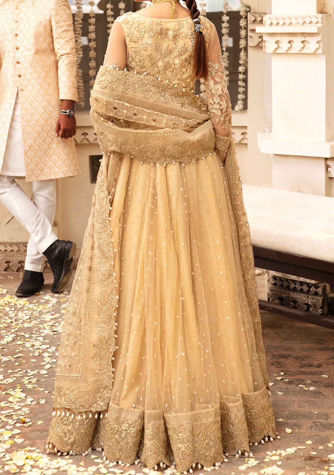 Imrozia Siara Pakistani Luxury Net Anarkali - db24900