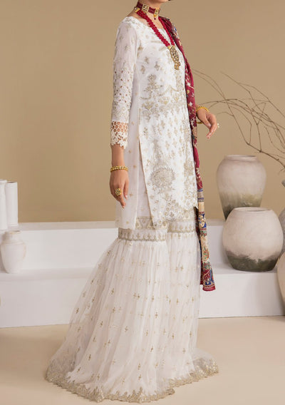 Iznik Bianca Pakistani Luxury Chiffon Dress - db23413