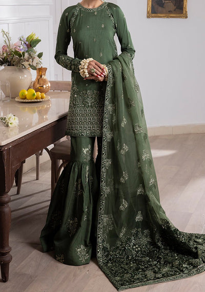 Iznik Idyllic Pakistani Luxury Raw Silk Dress - db24374