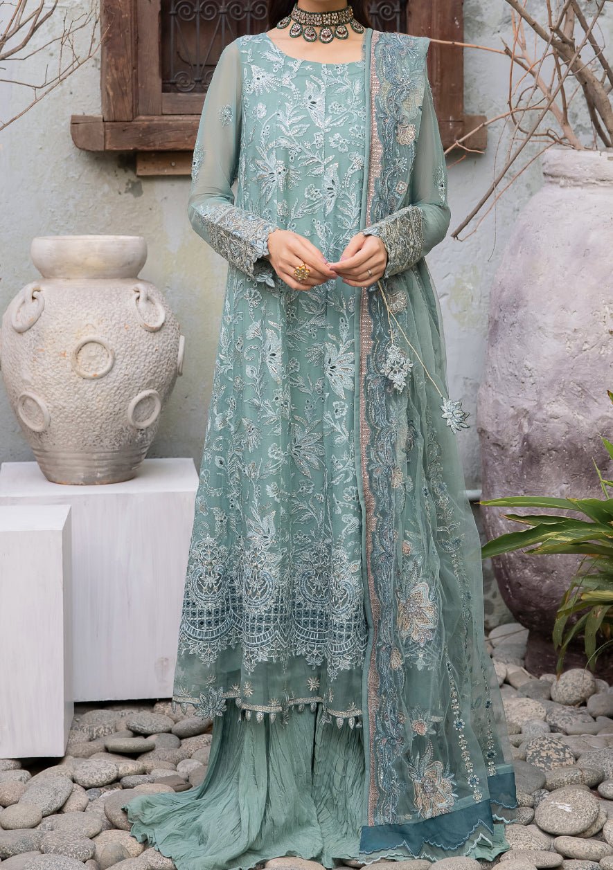 Iznik Irene Pakistani Luxury Chiffon Dress - db23410