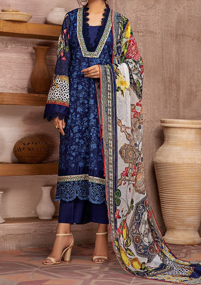 Jahanara Embroidered Pakistani Lawn Salwar Suit: Deshi Besh.
