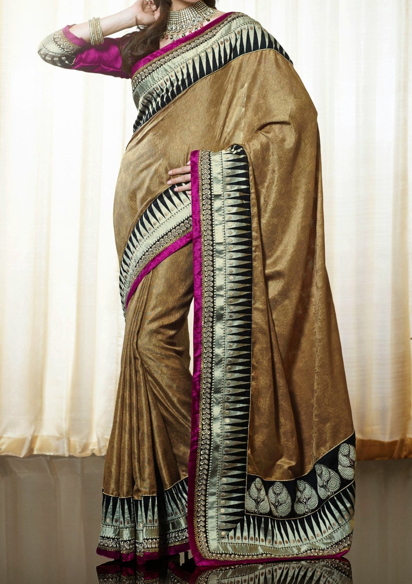 Kanchipuram Designer Party Wear Shimmer Georgette Saree - db20889