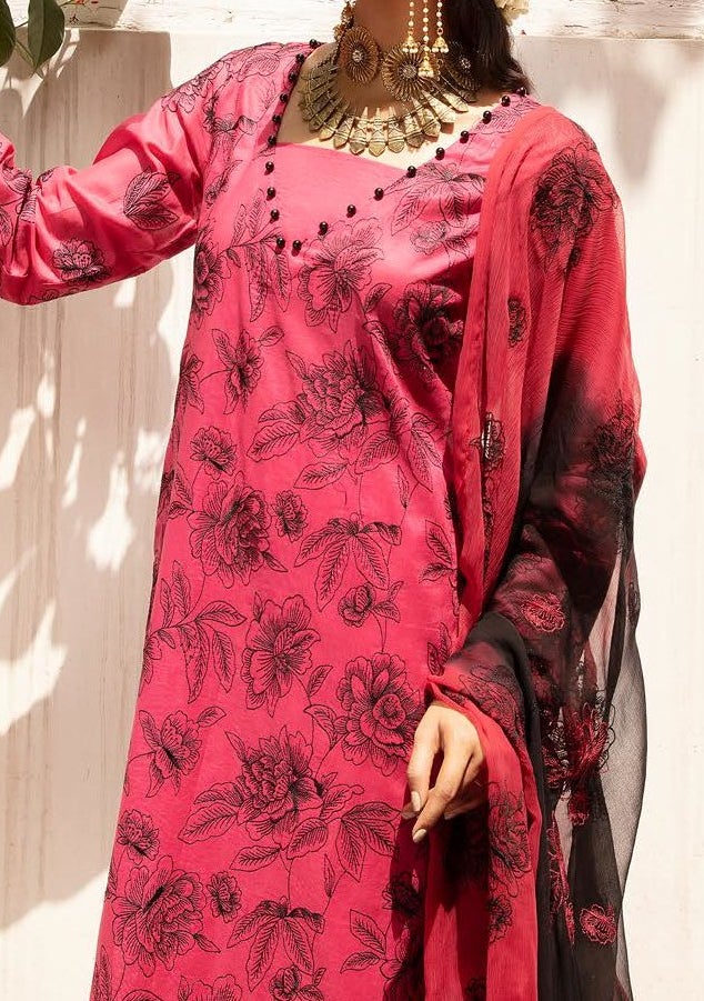 Khoobsurat Aanchal Embroidered Pakistani Lawn Dress: Deshi Besh.