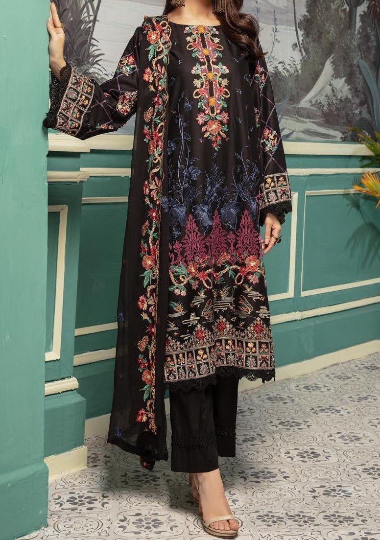 Khoobsurat Khas Embroidered Pakistani Lawn Dress: Deshi Besh.