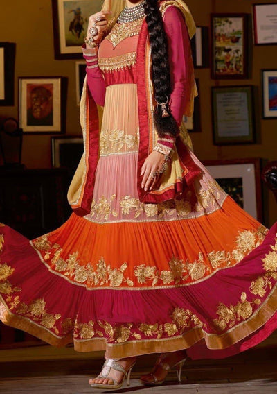Kick Celebrating Collection Designer Anarkali Suit: Deshi Besh.