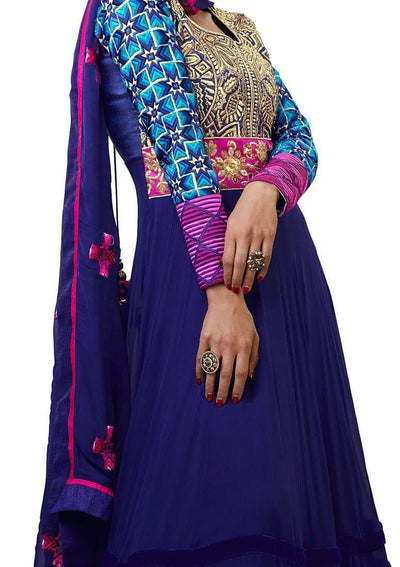 Magic Kimora Elegant Designer Churidar Anarkoli Suit: Deshi Besh.