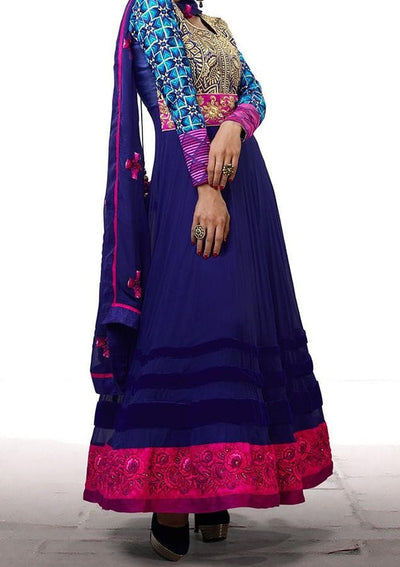 Magic Kimora Elegant Designer Churidar Anarkoli Suit: Deshi Besh.