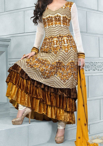Magic Vol-7 Designer Long Style Anarkali Suit: Deshi Besh.