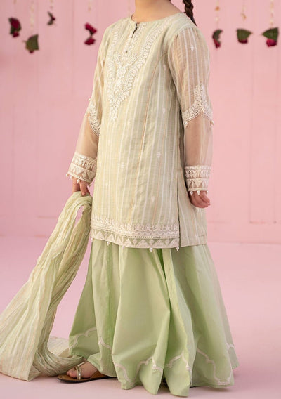 Maria.B Girl's Embroidered Cotton Palazzo Suit - db25398