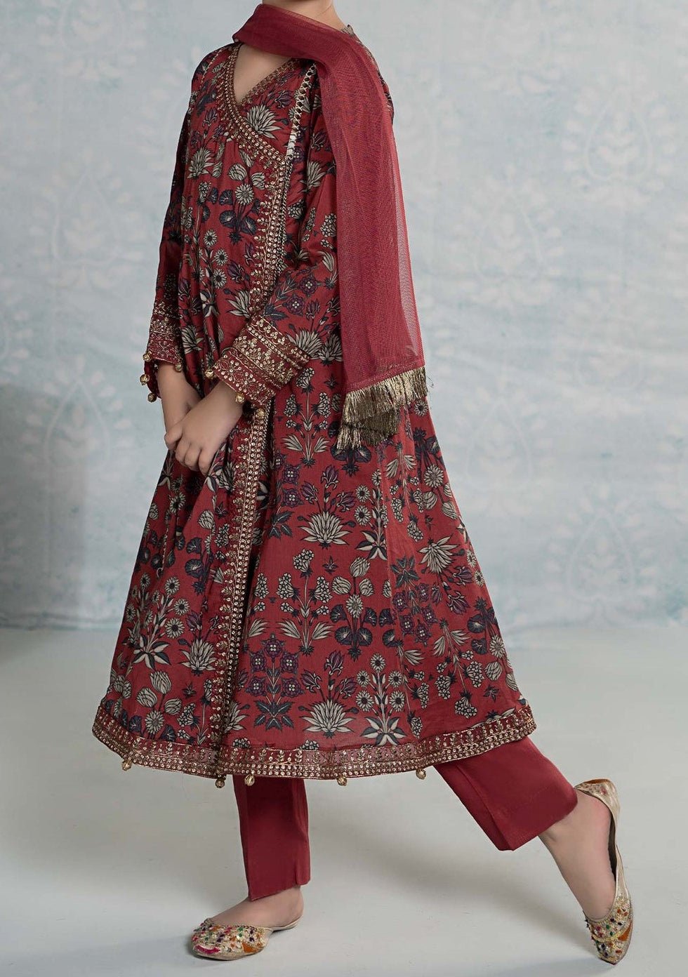 Maria.B Girl's Embroidered Lawn Salwar Suit - db25396