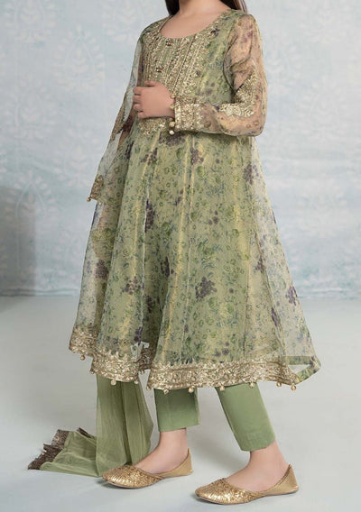 Maria.B Girl's Embroidered Net Salwar Suit - db25401