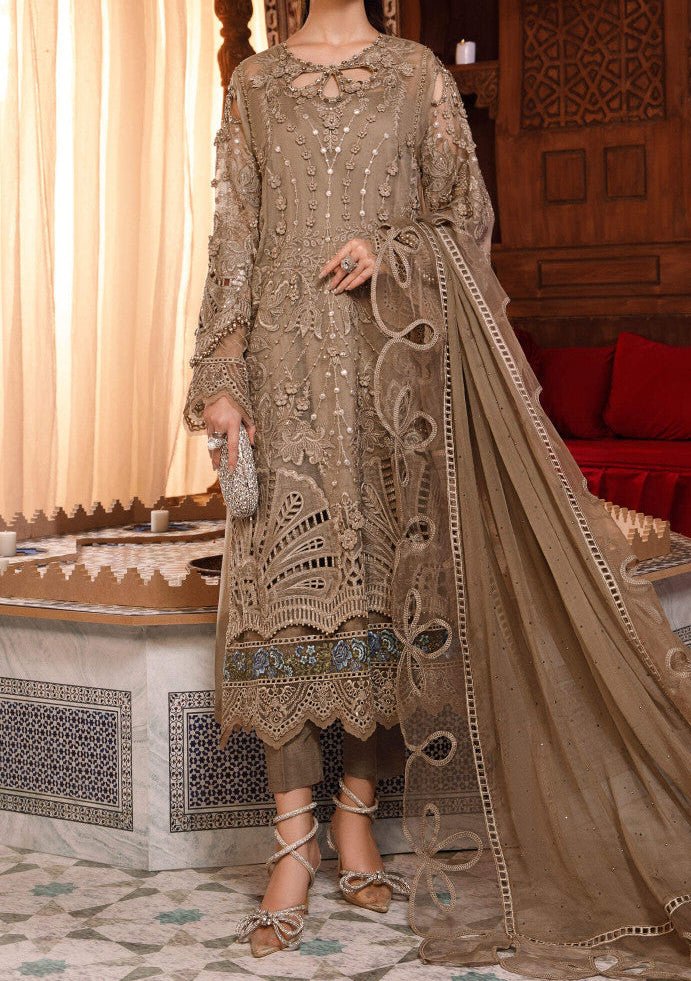 Maria.B Mbroidered Pakistani Luxury Dress - db23361