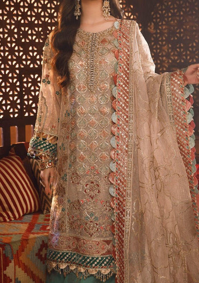 Maria.B Mbroidered Pakistani Luxury Dress - db23365