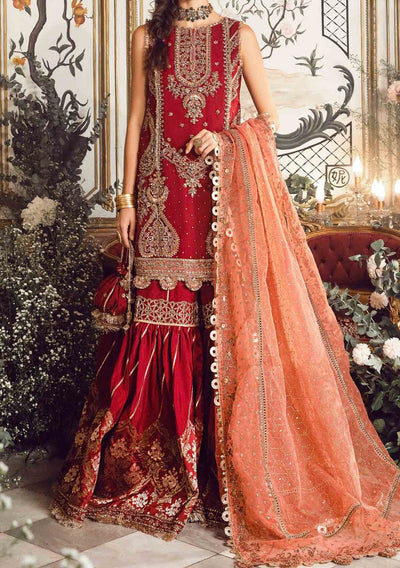 Maria.B Mbroidered Pakistani Luxury Organza Dress - db24599