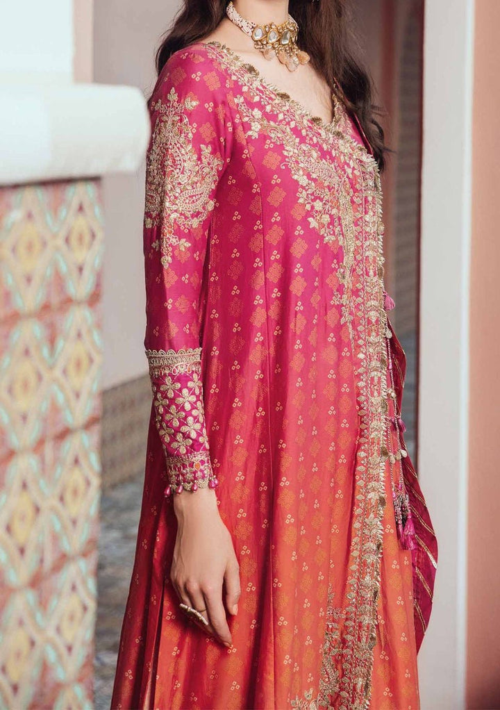 Maria.B Sateen Pakistani Luxury Cotton Satin Dress - db24100 Maria.B Sateen Pakistani Luxury Cotton Satin Dress - db24100