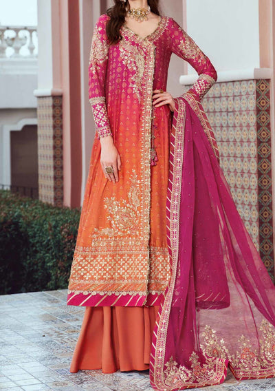 Maria.B Sateen Pakistani Luxury Cotton Satin Dress - db24100