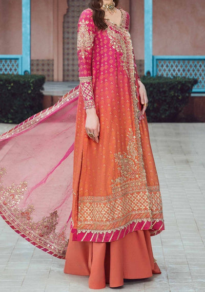 Maria.B Sateen Pakistani Luxury Cotton Satin Dress - db24100