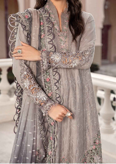 Maria.B Sateen Pakistani Luxury Cotton Satin Dress - db24097