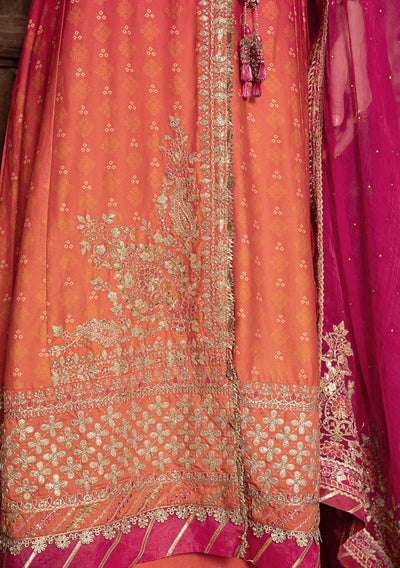 Maria.B Sateen Pakistani Luxury Cotton Satin Dress - db24100