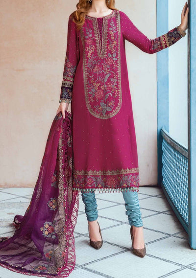 Maria.B Sateen Pakistani Luxury Cotton Satin Dress - db24092