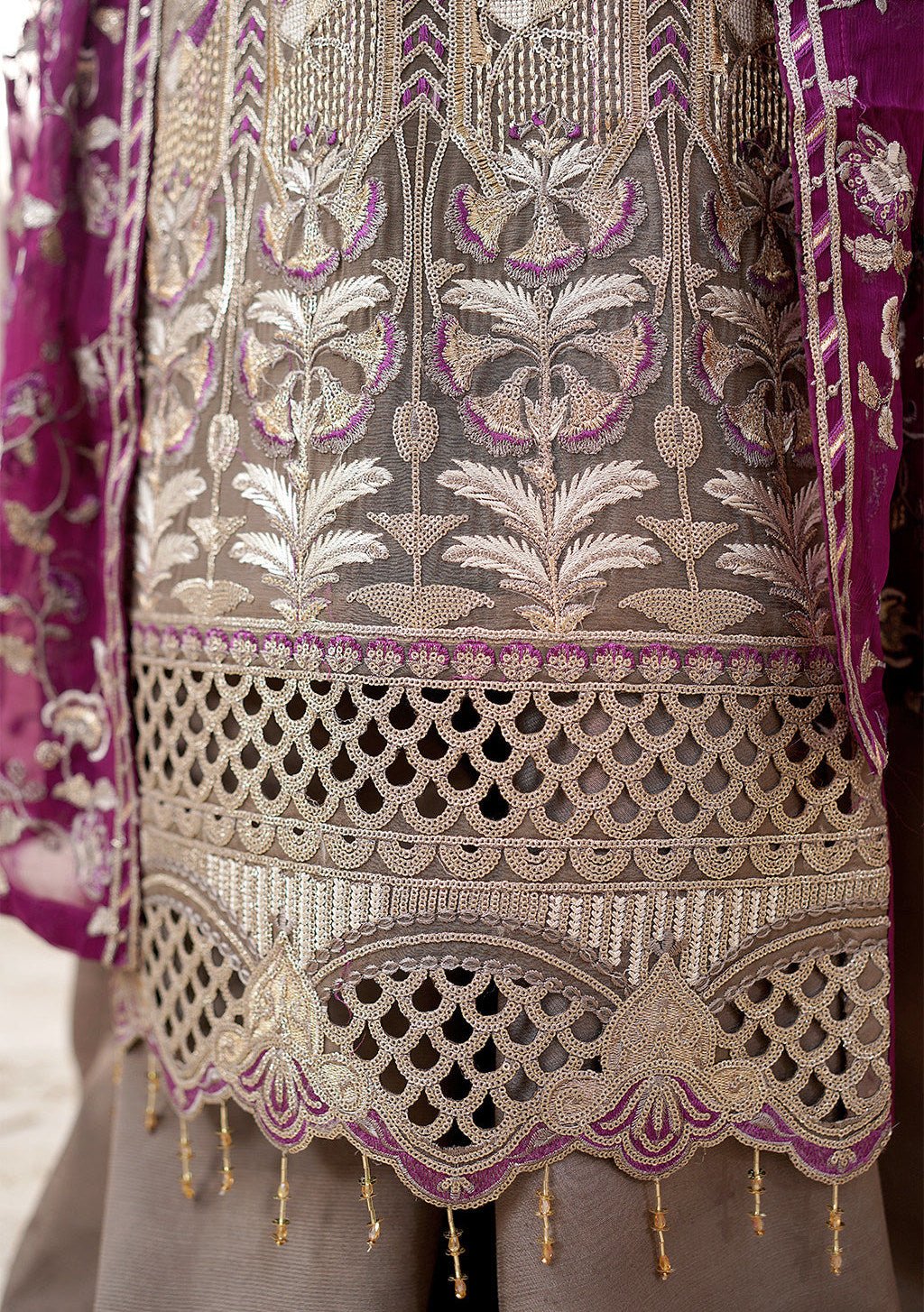 Maryam's Misaal Pakistani Luxury Chiffon Dress - db23398