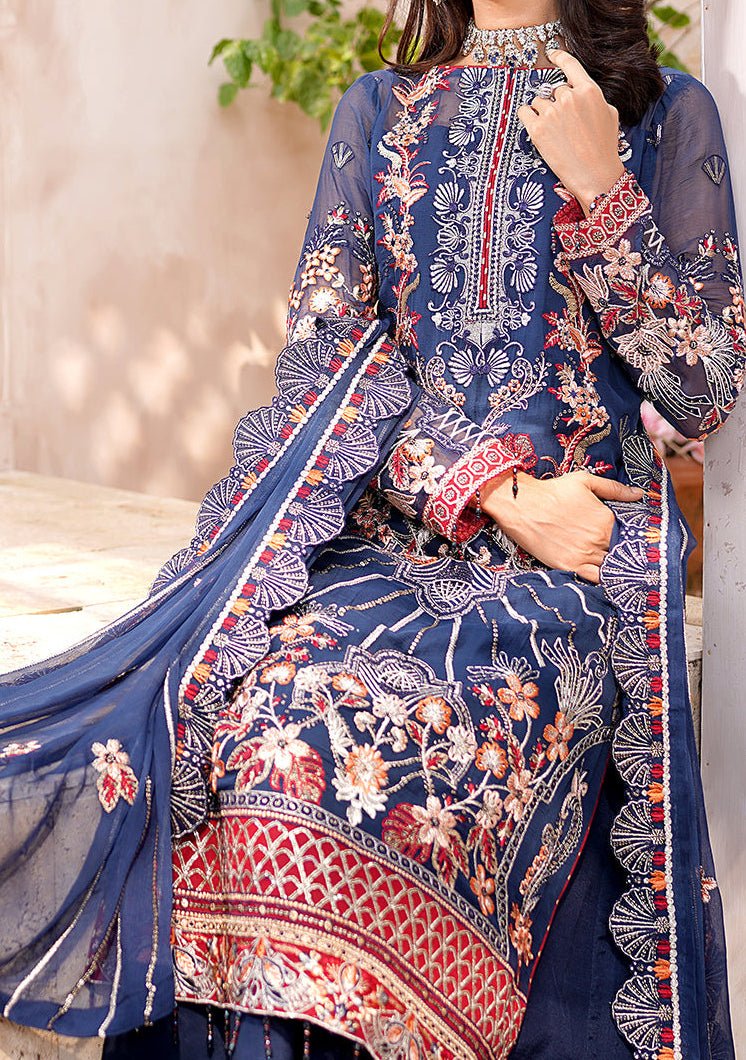 Maryam's Misaal Pakistani Luxury Chiffon Dress - db23395