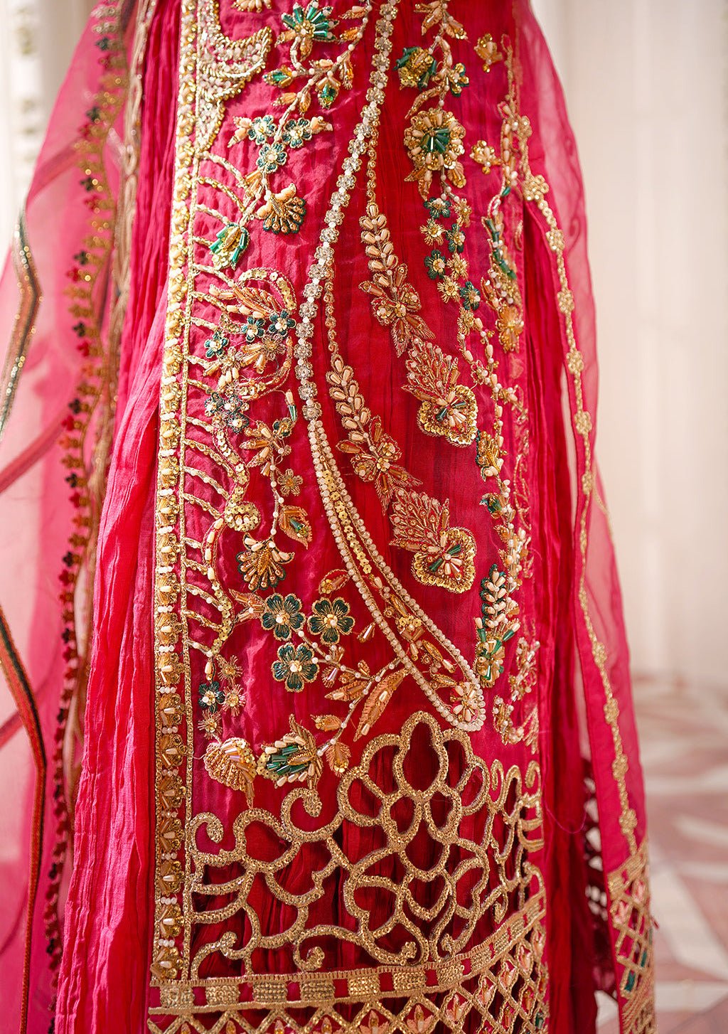 Maryam's Pakistani Luxury Organza Dress - db22398