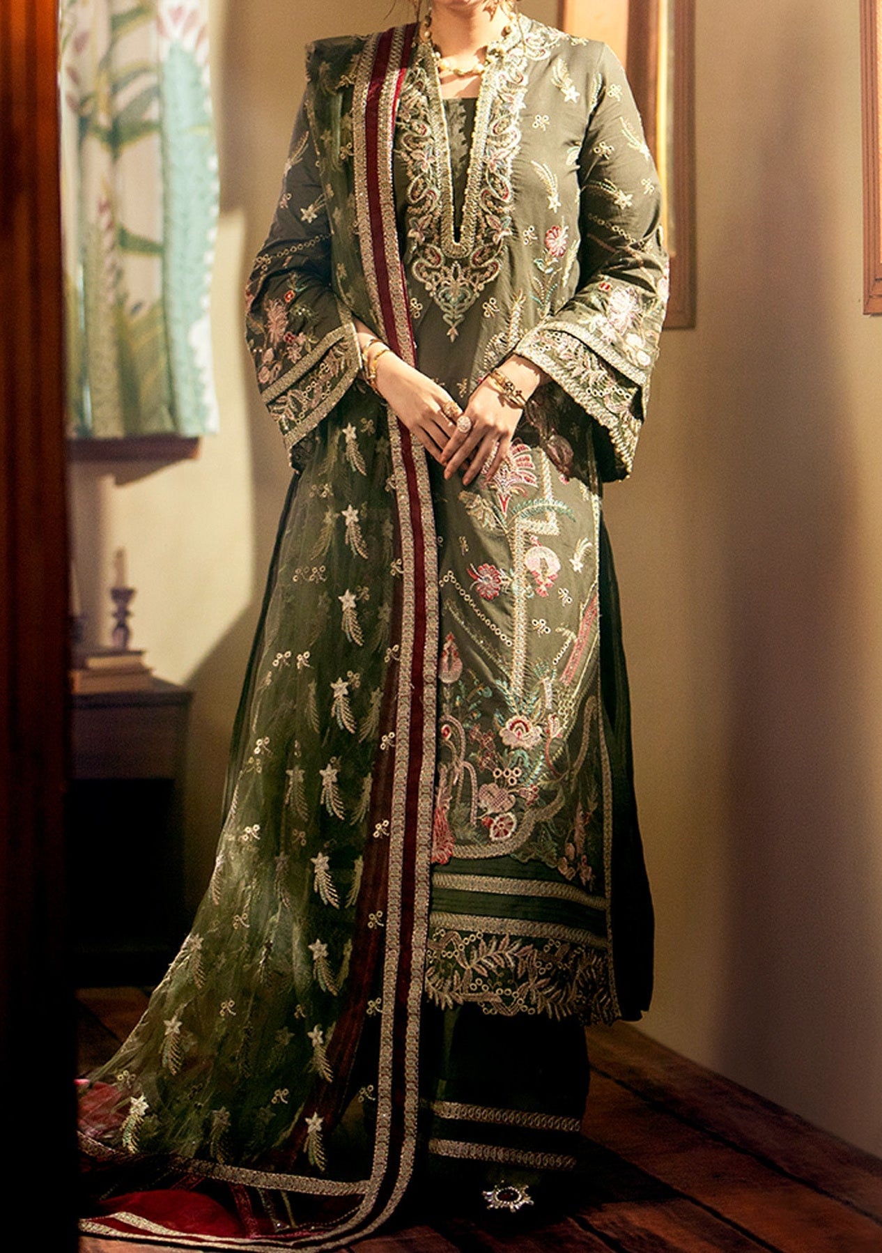 Maryum N Maria Amira Pakistani Luxury Lawn Dress - db25460