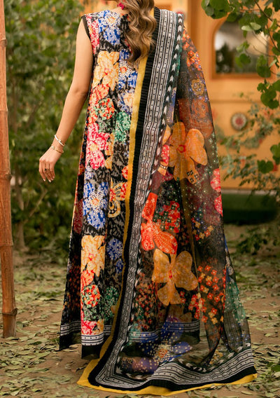 Maryum N Maria Femi Pakistani Silk Lawn Dress - db25468