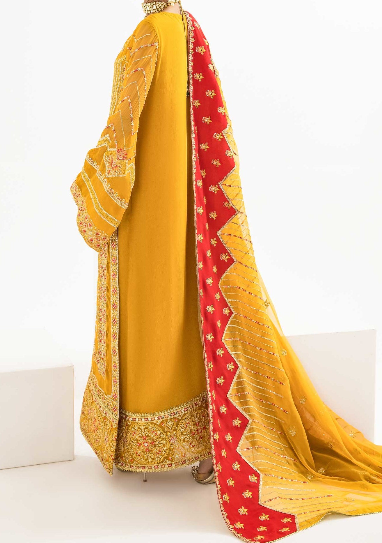 Maryum N Maria Luxury Pakistani Chiffon Dress - db21246