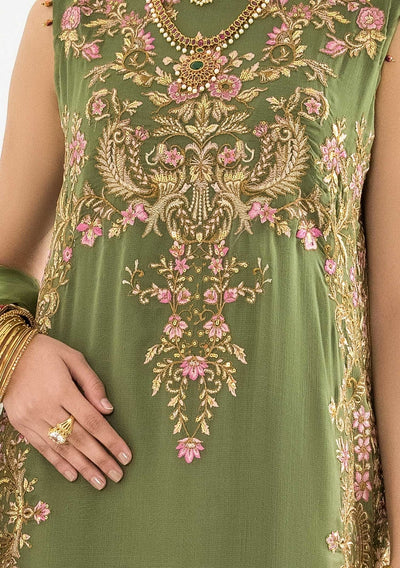 Maryum N Maria Luxury Pakistani Chiffon Dress - db21247