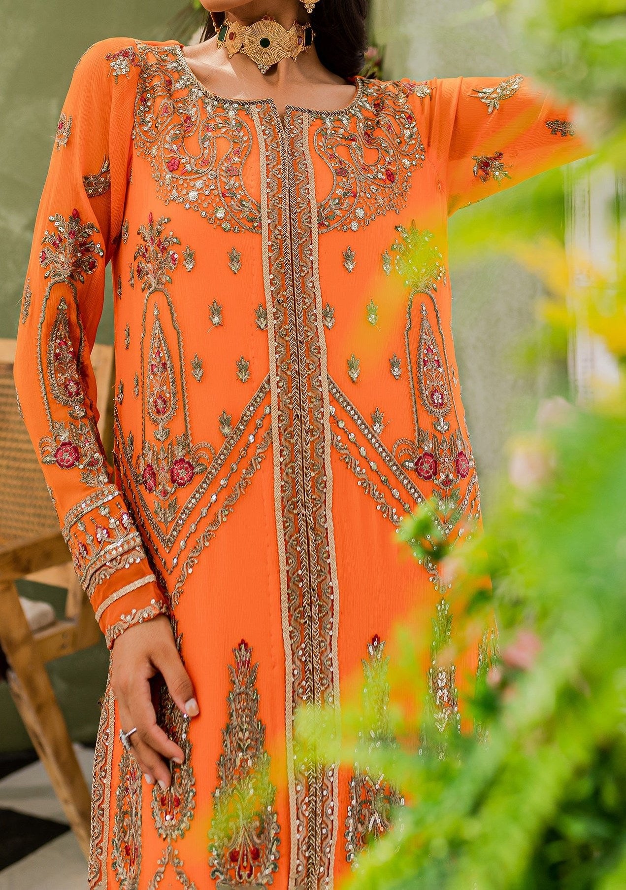 Maryum N Maria Murat Pakistani Chiffon Dress - db23350