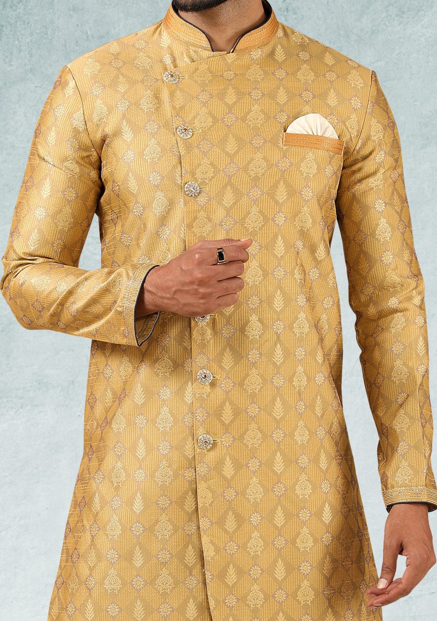 Men's Indo Western Party Wear Sherwani Suit - db20664