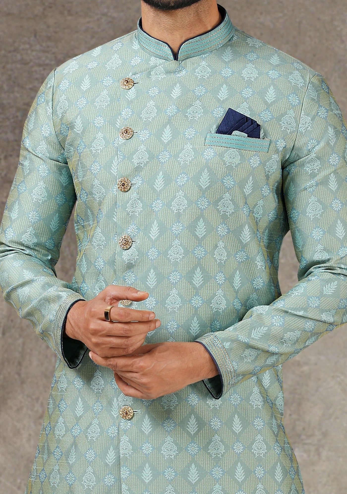 Men's Indo Western Party Wear Sherwani Suit - db20665