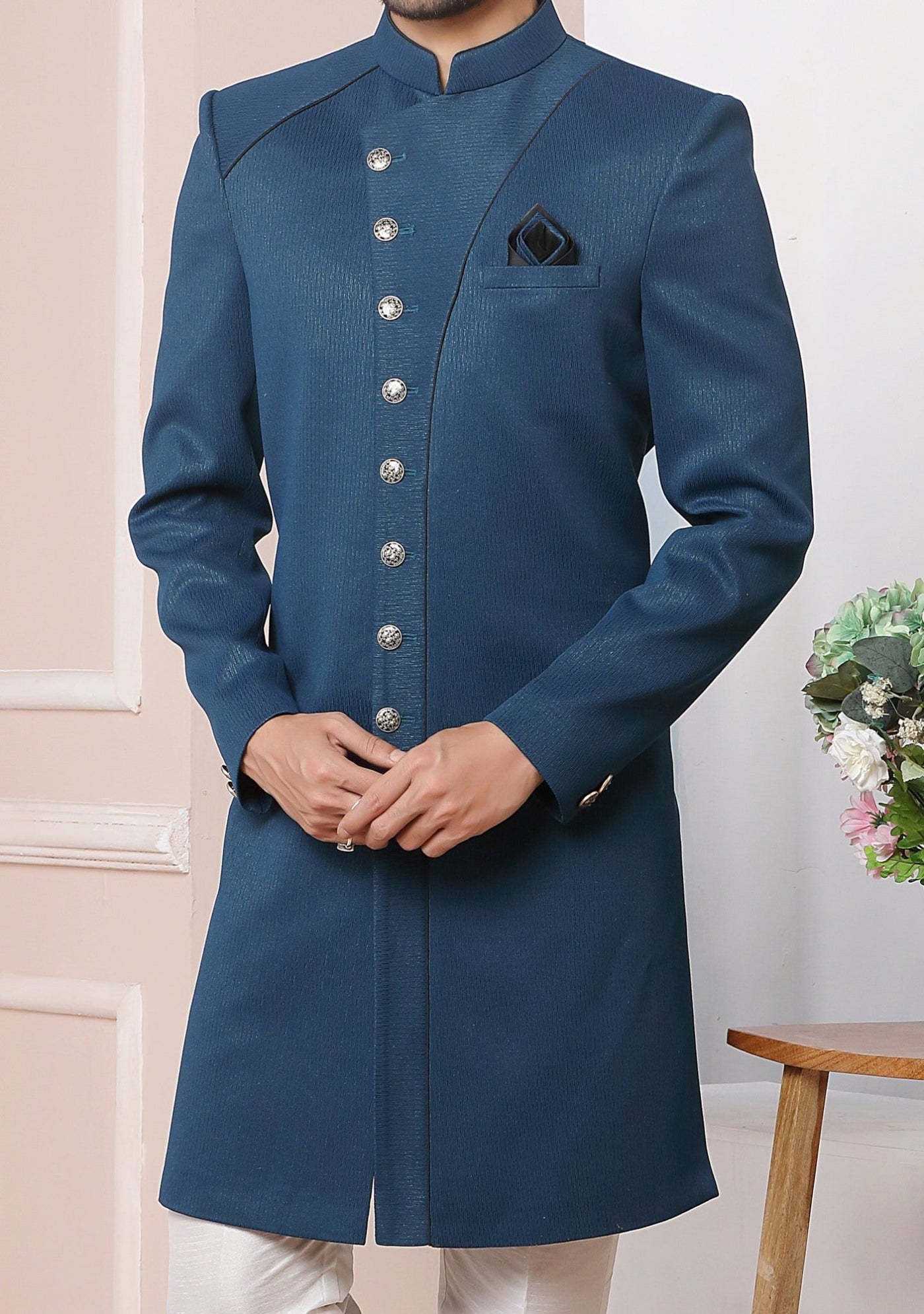Men's Indo Western Party Wear Sherwani Suit - db20469