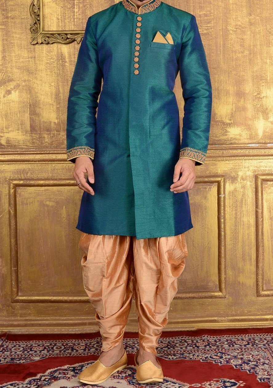 Men's Indo Western Party Wear Sherwani Suit: Deshi Besh.
