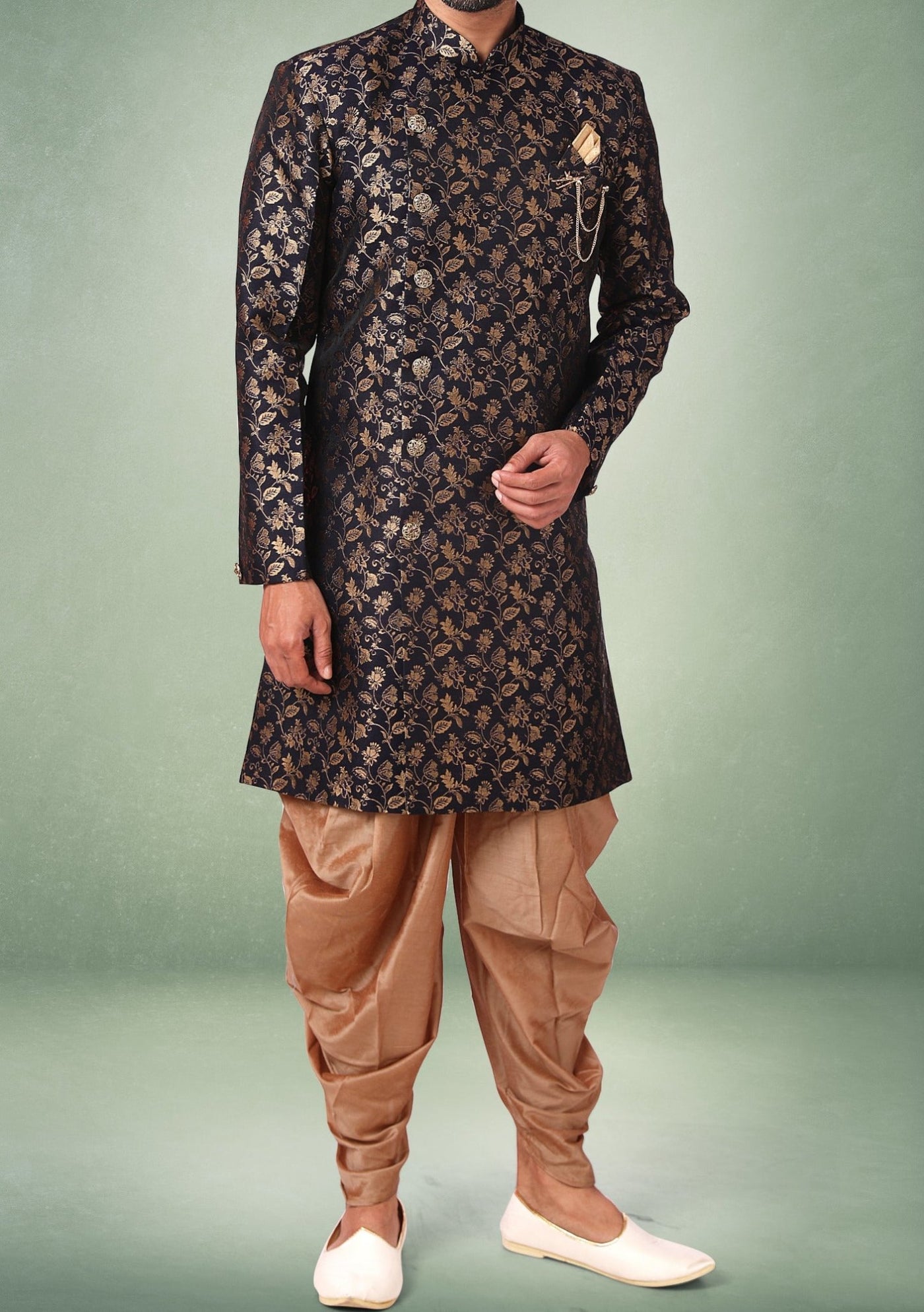 Men's Indo Western Party Wear Sherwani Suit - db18056