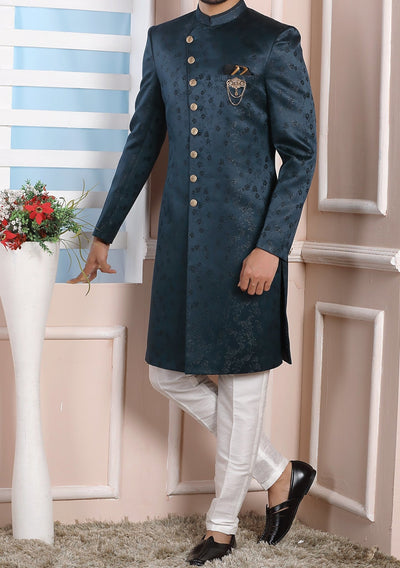 Men's Indo Western Party Wear Sherwani Suit - db20463