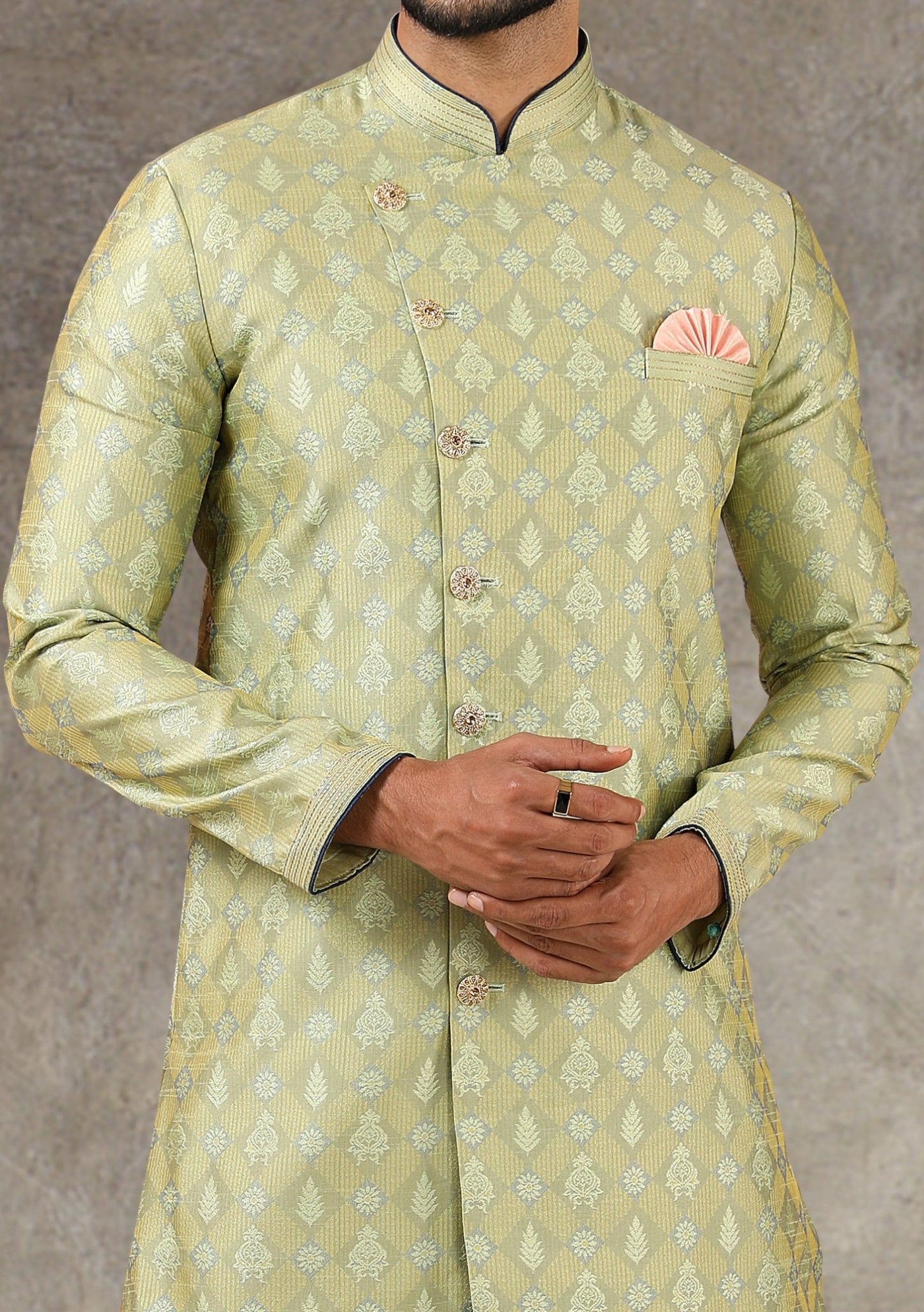 Men's Indo Western Party Wear Sherwani Suit - db20663