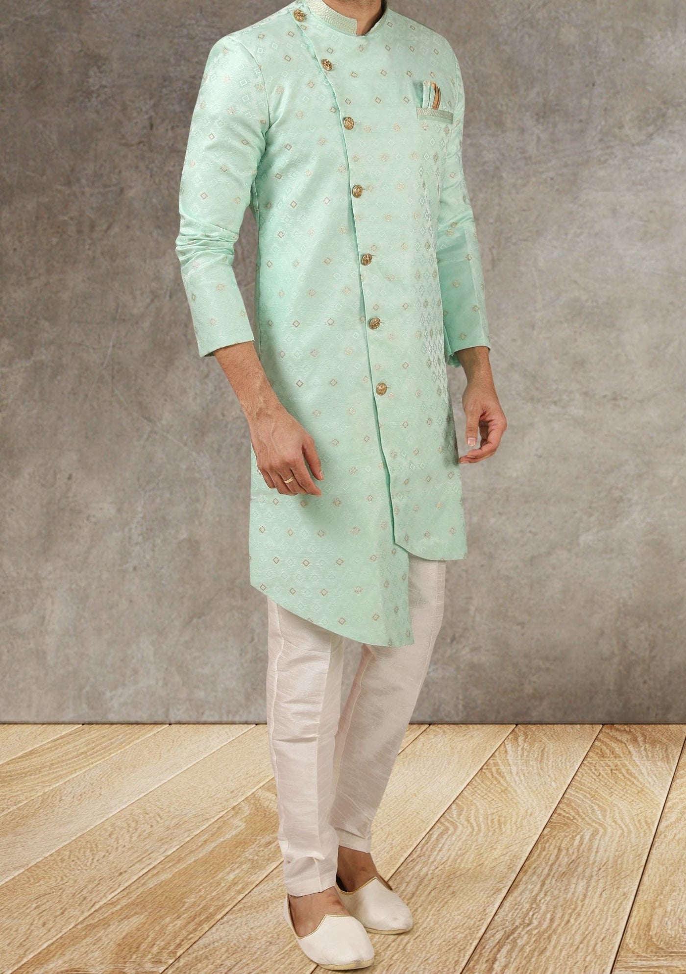 Men's Indo Western Party Wear Sherwani Suit - db20660
