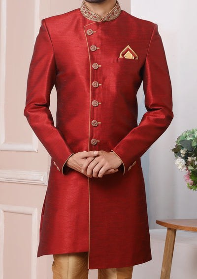 Men's Indo Western Party Wear Sherwani Suit - db20403