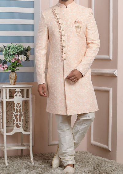Men's Indo Western Party Wear Sherwani Suit - db20447