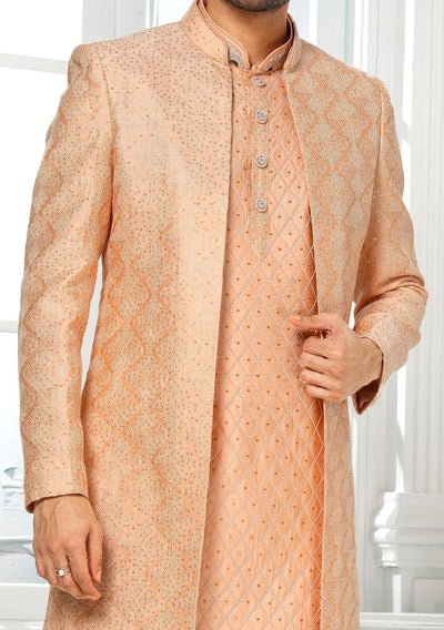 Men's Indo Western Party Wear Sherwani Suit With Jacket - db20428